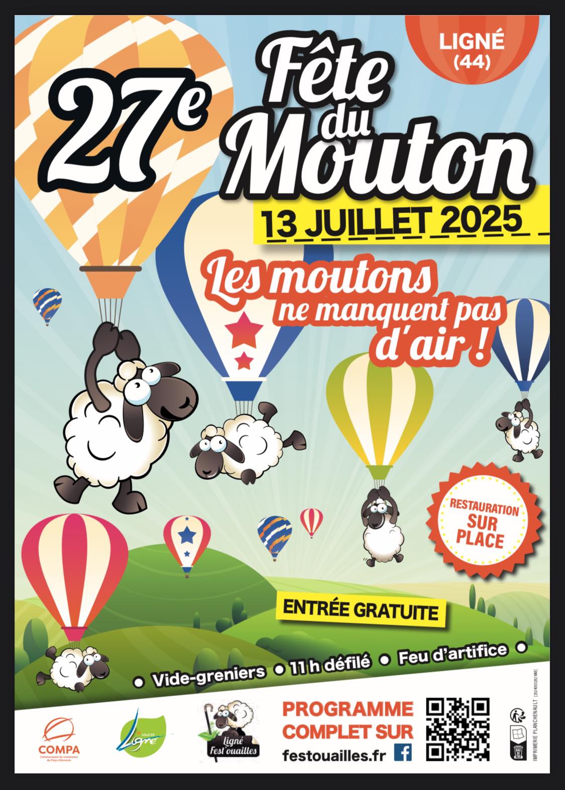 « Fête du mouton & feu d’artifices » le 13 juillet